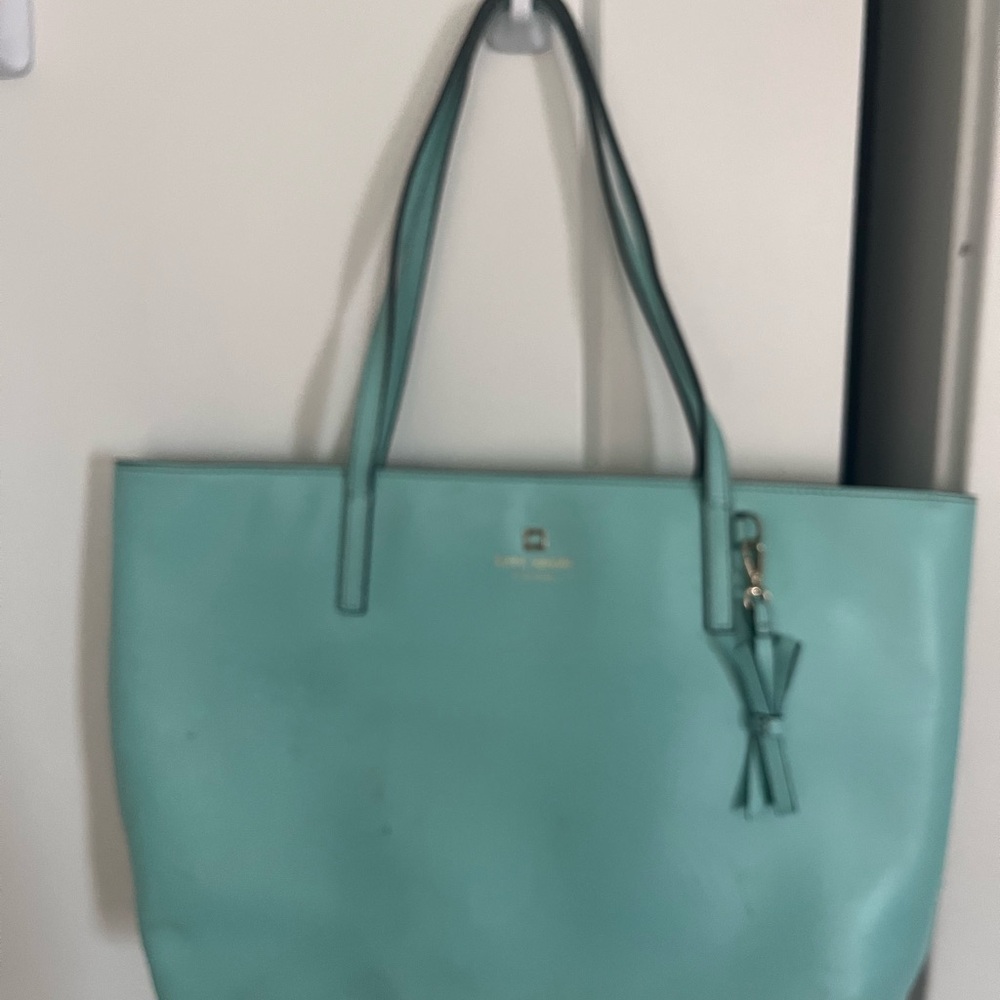 Kate Spade Green Tote Bag with Minimalist Design